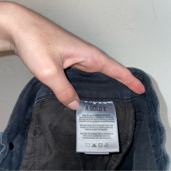 AGOLDE Sophie High Rise Ruthless Black Denim Distressed Skinny Jeans - Picture 13 of 13